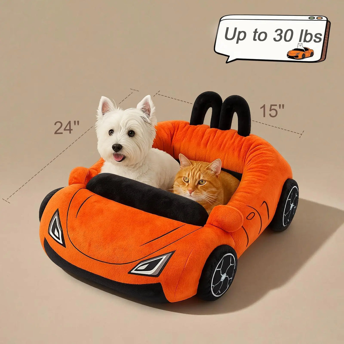Lits Pour Chat Supercar, Lit Pour Chaton, Lit Doux Et Confortable Pour Petits Chiens Avec Oreiller, Tapis Lavable Pour Animaux De Compagnie, Jouets Amusants Pour Chiots Et Chatons, Accessoires Pour Chats