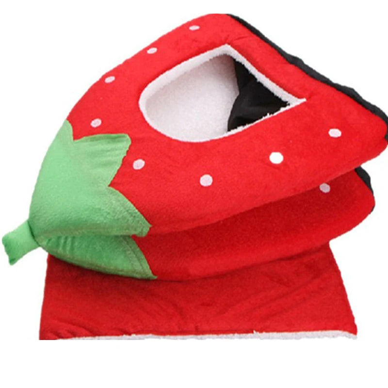 High Quality Pet Dog House Large Dog Bed Strawberry Leopard Print Cat Tent Rabbit Warm Cushion Basket ZL03